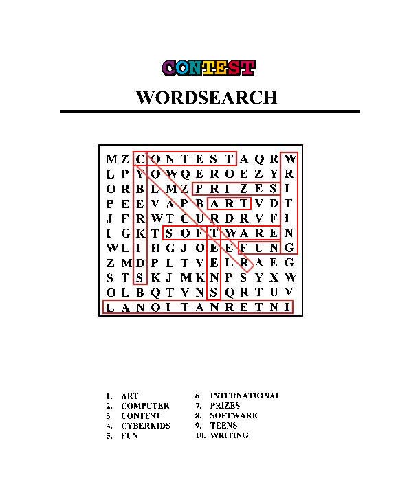 Egyptian Word Search Solution